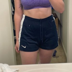 Nike Dri Fit Dark Blue & White Athletic shorts S